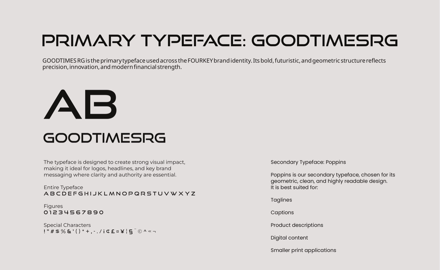 Die Typografie-Seite aus dem Styleguide von Apexor mit den festgelegten Schriften