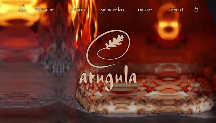Das Titelmotiv zu Arugula mit Corporate Design und Website der Lebensmittelmarke