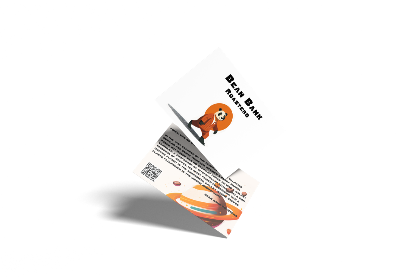 Die Postkarte von Bean Bank mit Motiven aus der Erzählwelt rund um Pondu