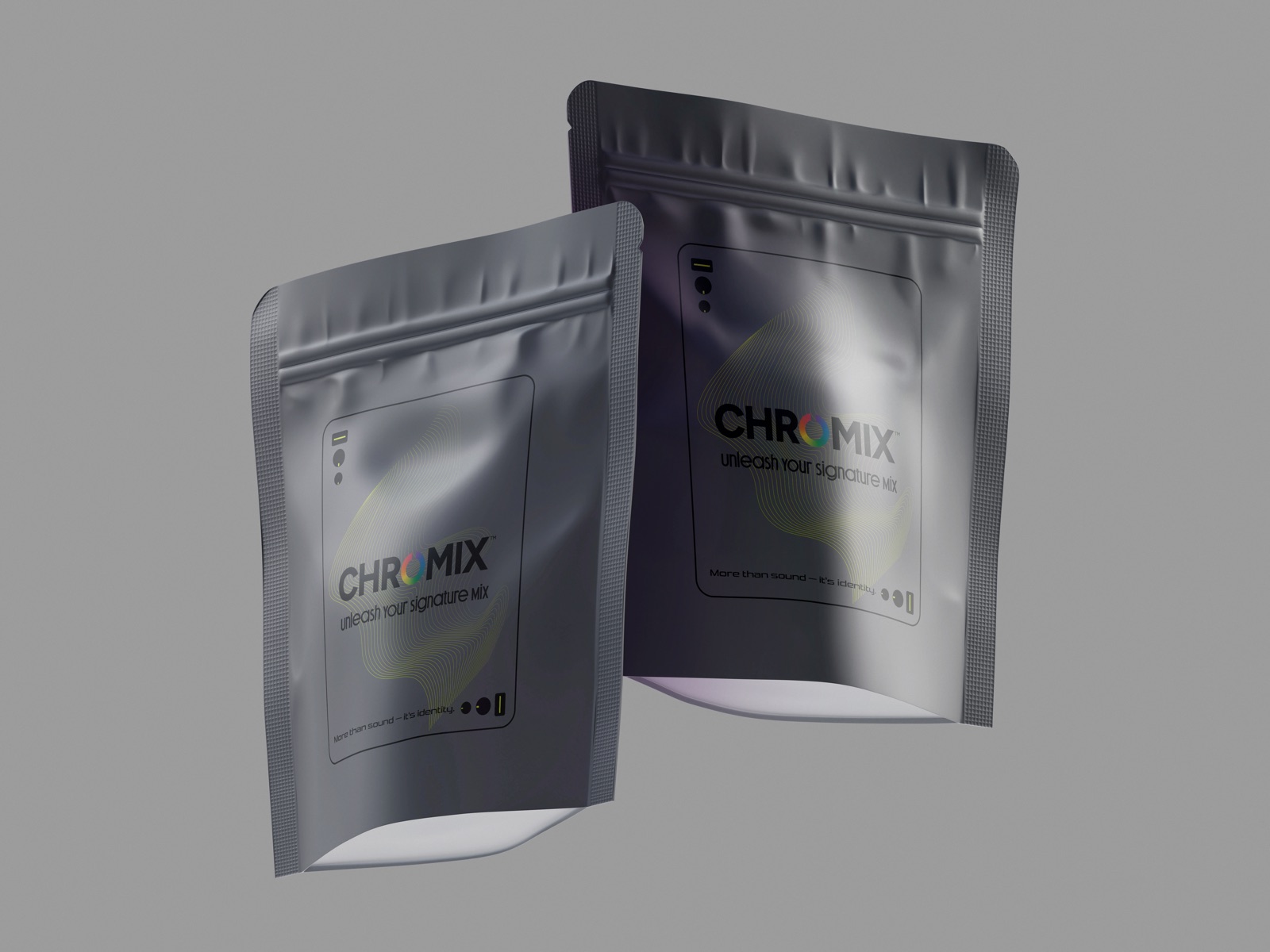 Der Beutel mit Stanzform von ChromixGear für kleine Teile, dritte Ansicht