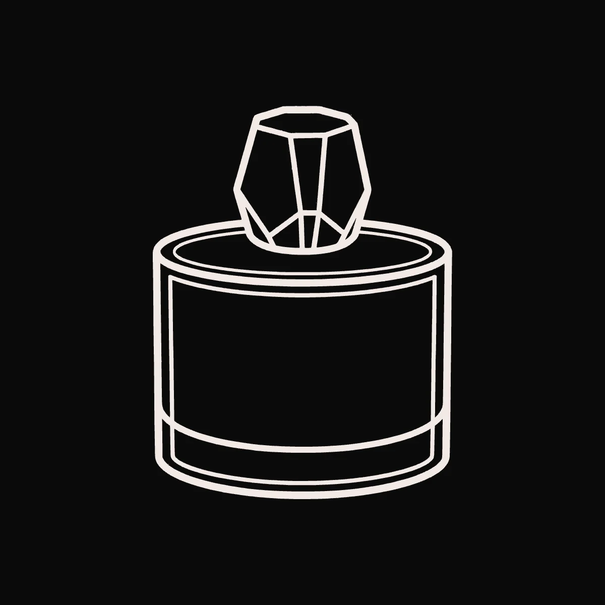 Das Flakon-Zeichen von Posh Stink für sich allein, eingesetzt als Favicon