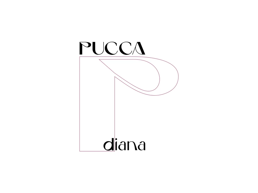 Die fünfte Variante aus dem Logosystem von Pucca Diana in Weiß